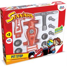 Brinquedo Pit Stop Senninha Pakitoys Pit Stop Paki Toys Senninha