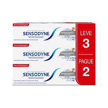 Creme Dental Sensodyne Branqueador Extra Fresh 3 unidades Creme Dental Sensodyne Branqueador Extra Fresh 90g Leve 3 Pague 2