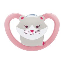 Chupeta Nuk Space Girl Tamanho 2 Sortida Chupeta Nuk Gato Girl Silicone S2 0-6 Meses