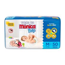 Fralda Descartável Turma da Mônica Baby Mega M 50 unidades