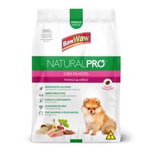 Ração Baw Waw Natural Pró Cão Filhote Frango e Arroz 1kg