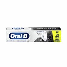 Creme Dental Oral-B 3D White Mineral Clean Carvão 140g Creme Dental Oral-B 3D White Mineral Clean Carv?o Leve Mais Pague Menos 140g