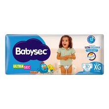 Fralda Descartável Babysec Ultrasec Galinha Pintadinha XG 30 Unidades Fralda Descart?vel Babysec Ultrasec Mega XG 32 Unidades