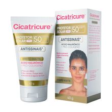 Protetor Solar Cicatricure Antissinais Efeito Matte FPS 50 40g Protetor Solar Cicatricure Antissinais FPS50 Efeito Matte 40g