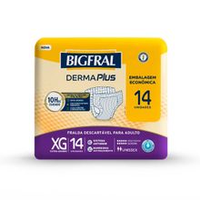 Fralda Geriátrica Bigfral Derma Plus XG 14 Unidades Fralda Geri?trica Bigfral Derma Plus Pratica XG 14 Unidades