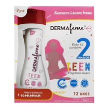 Sabonete Líquido Íntimo Dermafeme Teen 200ml 2 Unidades Sabonete L?quido ?ntimo Dermafeme Teen 200ml 2 Unidades
