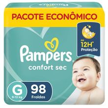 Fraldas Pampers Confort Sec Max G 98 Unidades Fraldas Pampers Confort Sec Max 98 Unidades G