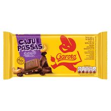 Chocolate Garoto 80g Caju e Passas