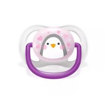 Chupeta Philips Avent Ultra Air 0 a 6 Meses Pinguim Menina SCF081/01 Chupeta Philips Avent Ultra Air 0 a 6 Meses Penguin Menina SCF081/01