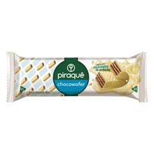 Biscoito Chocowafer Piraquê Cobertura de Chocolate Branco 100,8G Biscoito Chocowafer Piraqu? Cobertura de Chocolate Branco 100,8G