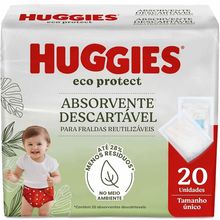 Absorvente Huggies Descartável Eco Protect 20 Unidades