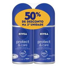 Desodorante Nivea Rollon Protec Care 50ml 2 Unidades