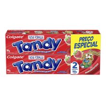 Creme Dental Infantil Tandy Morango Bisnaga 2 Unidades 50g