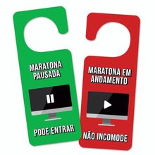 Aviso de porta - MARATONA DE SÉRIES