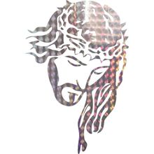 Adesivo para Carro Face de Cristo P - Holográfico