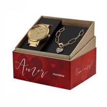 Kit Relógio Feminino Mondaine Analógico 32399LPMKDE1K1