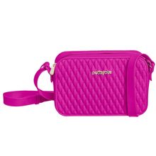 Bolsa Feminina Pop Matelassê J-Lastic Dark Pink Petite Jolie PJ10866