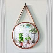 Espelho Decorativo Adnet Redondo Marrom 60 cm - D'Rossi