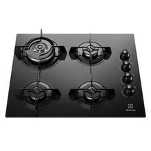 Cooktop a Gás Electrolux KE4TP 4 Bocas Tripla Chama Bivolt - Preto