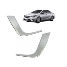 Aplique Cromado Moldura Inferior Farol Auxiliar Milha Toyota Corolla 2015 à 2017 Par