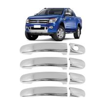 Aplique Cromado Maçaneta Ford Ranger 2013 à 2022 4 Portas