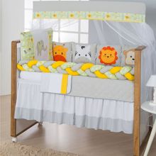 Kit para Berço Bebê Savana 10 Peças - Amarelo