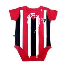 Body Bebê São Paulo Retrô Tricolor Oficial