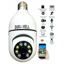 Câmera lampada inteligente Wireless infra IP Full HD 2.0 megapixels Onvif, Holofote, Auto Tracking