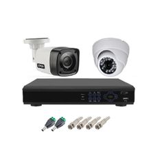 Kit Cftv 2 Camera Segurança Hd 720p Dvr Full hd 4ch