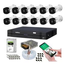 Kit 12 Câmeras Multi Hd Intelbras 1120b Dvr 16 Canais Com Hd 1TB