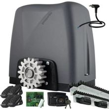 Kit 1 Motor Rossi Dz Atto Turbo 3m Crem 3 Control P/ Portão Deslizante 350kg 220v