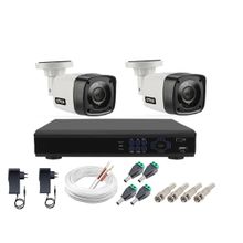 Kit Cftv 2 Câmeras Segurança 1mp 20m Dvr Full Hd 4 Ch S/ Hd