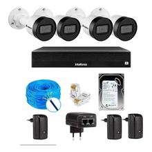 Kit Cftv 4 Câmeras Ip Intelbras Vip 1130 Nvd Intelbras 1404
