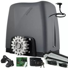 Kit 1 Motor Rossi Dz Atto Turbo 3m Crem 2 Control P/ Portão Deslizante 350kg 220v