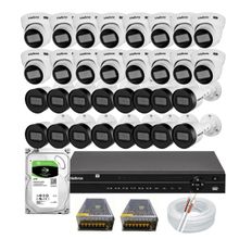 Kit Intelbras 32 Câmeras Vhd 1130 30m Dvr MHDX 1232 Hd 6tb