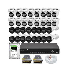 Kit 32 câmeras Intelbras Vhd 1130 30m Dvr MHDX 1232 Hd 3tb