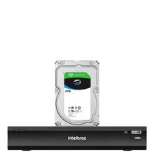 Dvr Intelbras 08 Canais Imhdx 5108 Detecção de veículos e pessoas Com Hd 6 TB