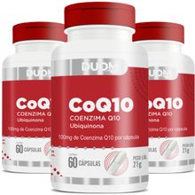COMBO 3 COENZIMA COQ10 UBIQUINONA 100MG 60 CAPS CADA TOTAL 180 CAPS - DUOM