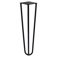 Pé de Metal 25 CM Hairpin Legs Mesas de Centro Puffs Preto G41