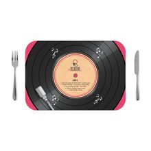 Jogo americano 30x40cm - Disco de Vinil - 4 pçs