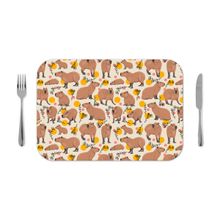 Jogo Americano 30x40cm - Capivara Marrom - 04 Peças