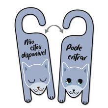 Aviso de Porta Infantil - Animais - Lobo