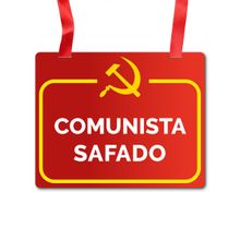 Placa Fantasia Carnaval -  Comunista Masculino