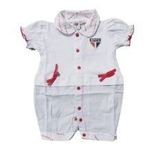 Macacão Bebê São Paulo Oxford Feminino Oficial