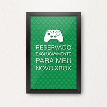 Quadro Porta Dinheiro - NOVO XBOX VERDE