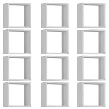 Kit 12 Nichos Organizador 30x30cm Branco - Gran Belo