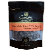 Gotas Chocolate 70% Cacau Gobeche - Adoçado com Eritritol - 90g