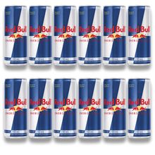 12 Energético Red Bull Energy Drink Original Lata 250ml