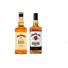 Kit Whiskey Jack Daniel's Honey + Jim Beam Bourbon 1L cada