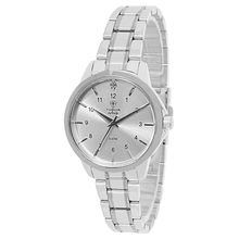 Relógio Tuguir Feminino Ref:3114b Tgi37052 Aço Casual Prateado